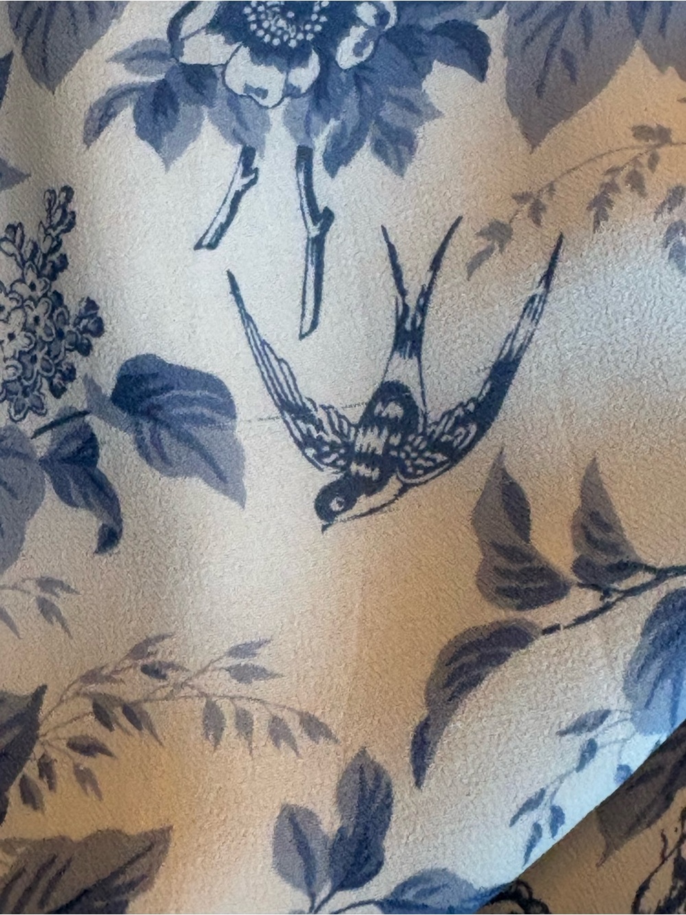 Reformation Nikita Blue and White Floral Midi Dress NWT size 8 - Picture 12 of 16